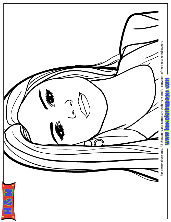 Selena Gomez Posing For Pictures Coloring Page | H & M Coloring Pages
