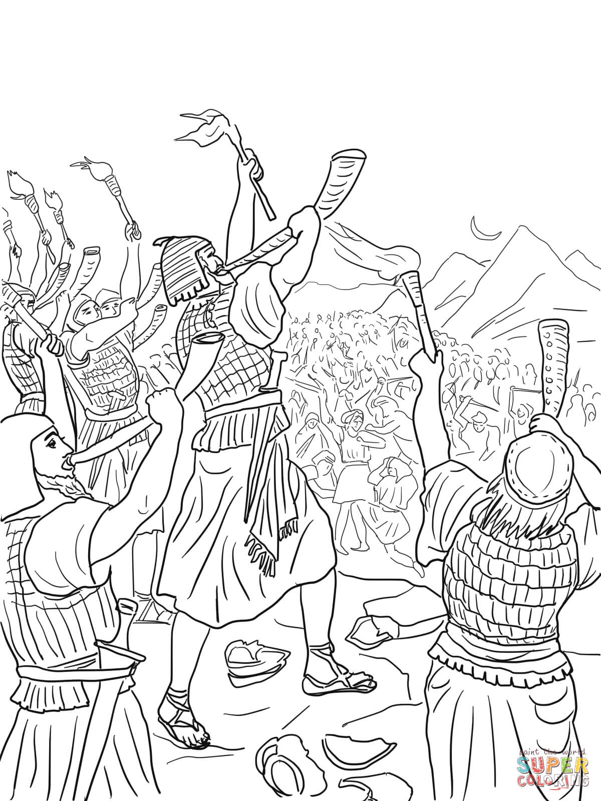 Judge Gideon coloring pages | Free Coloring Pages
