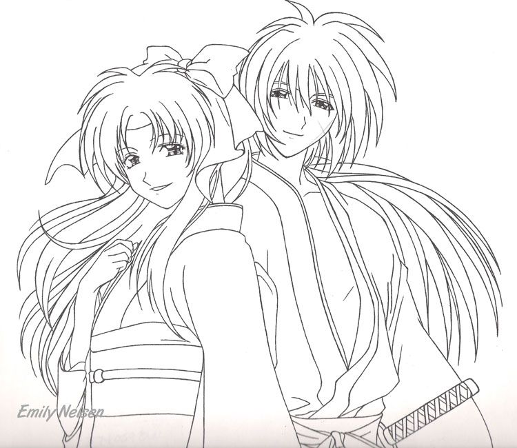 Couple: Kenshin and Kaoru by DarkGeminiLily on DeviantArt