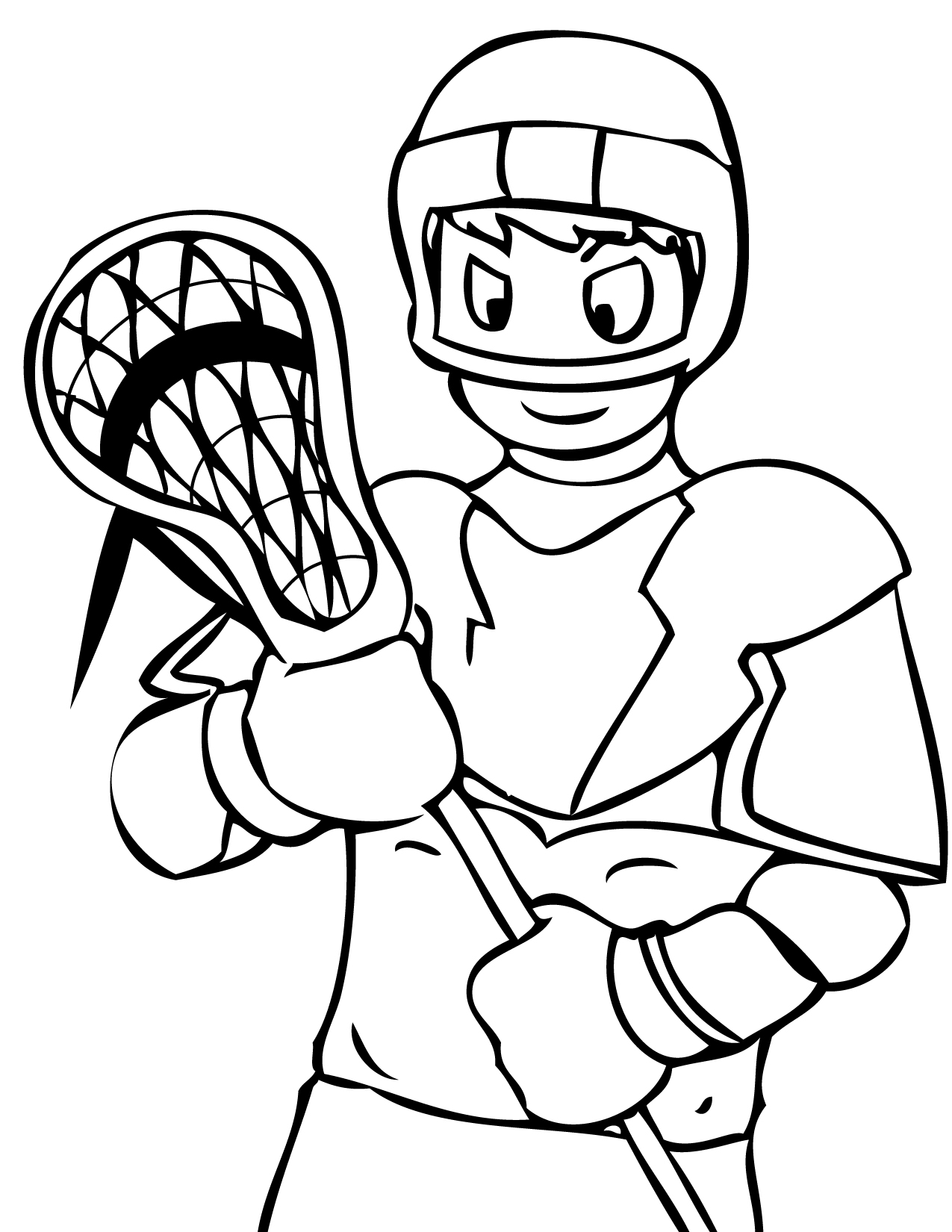 Boy Playing Lacrosse Coloring Page - Free Printable Coloring Pages ...