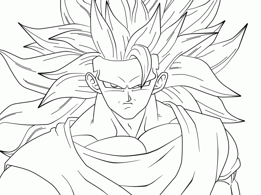 Goku Super Saiyan 5 - Coloring Pages for Kids and for Adults