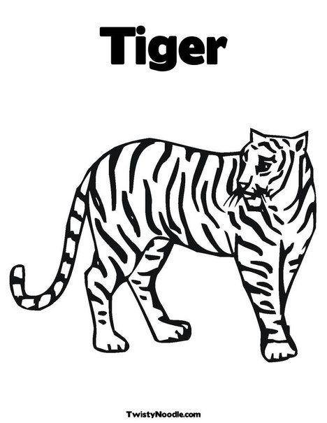 Tiger Print Out Coloring Pages | Cooloring.com