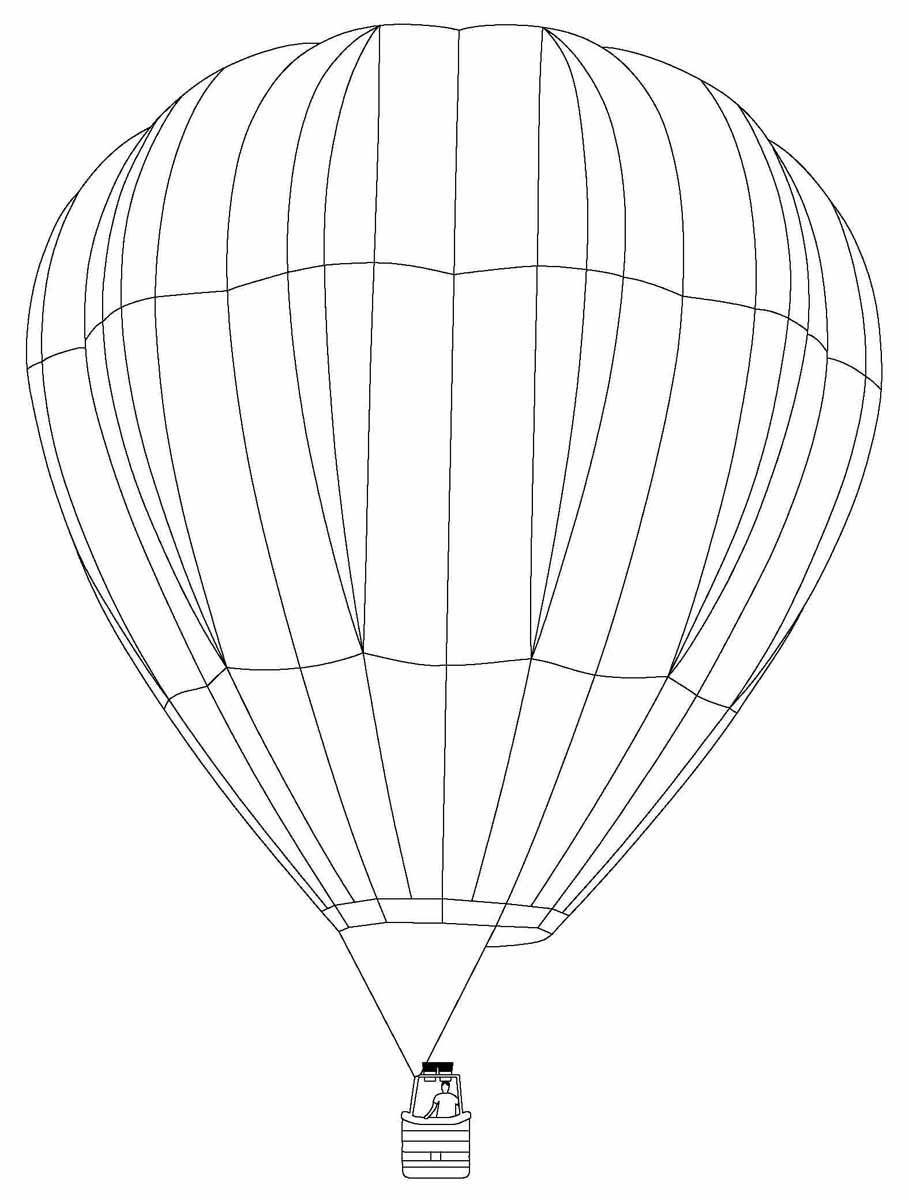 Hot Air Balloon Coloring Page - ClipArt Best - ClipArt Best