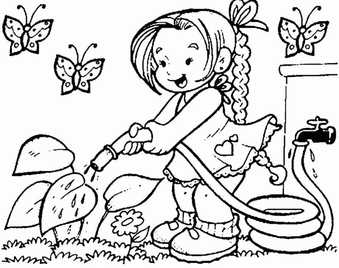 Amazing of Extraordinary Spring Coloring Pages For Kids #1491
