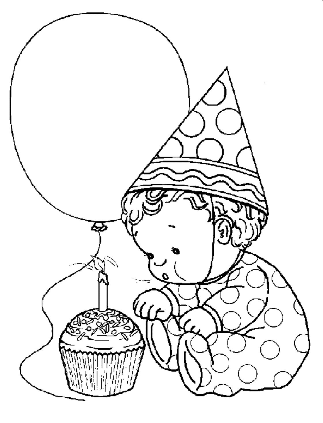 Toddler Free Birthday Coloring Pages | Birthday Coloring pages of ...