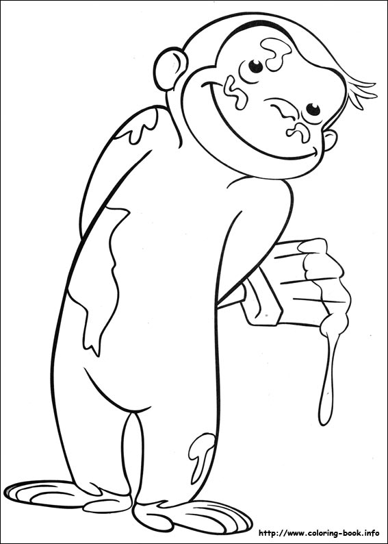 Curious George coloring pages on Coloring-Book.info