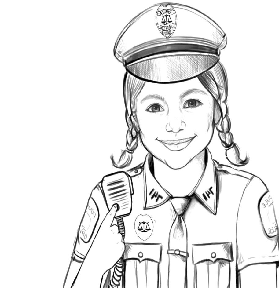 Police Coloring Pages - Hollister Gives Back