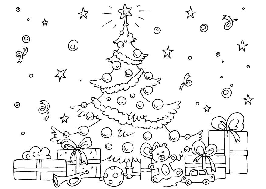 Free Printable Coloring Pages Of Christmas Trees Great - Coloring ...