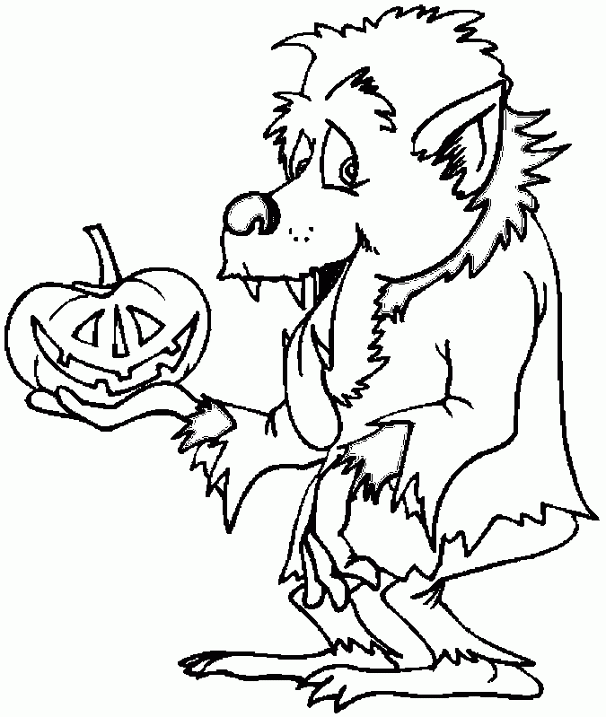 Werewolf Coloring Pictures - Coloring Pages for Kids and for Adults