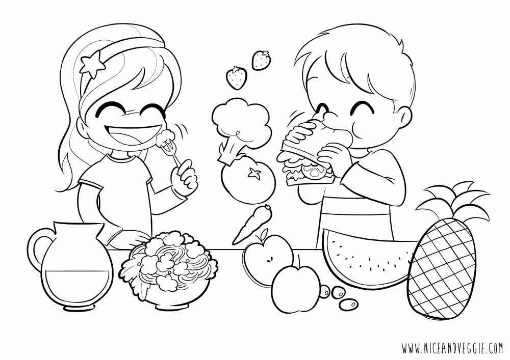 Nutrition Coloring Page
