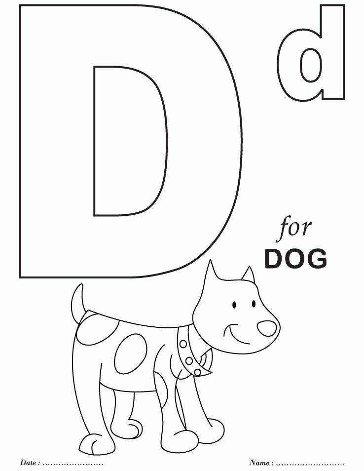 Download D Coloring Page - Pipevine.co