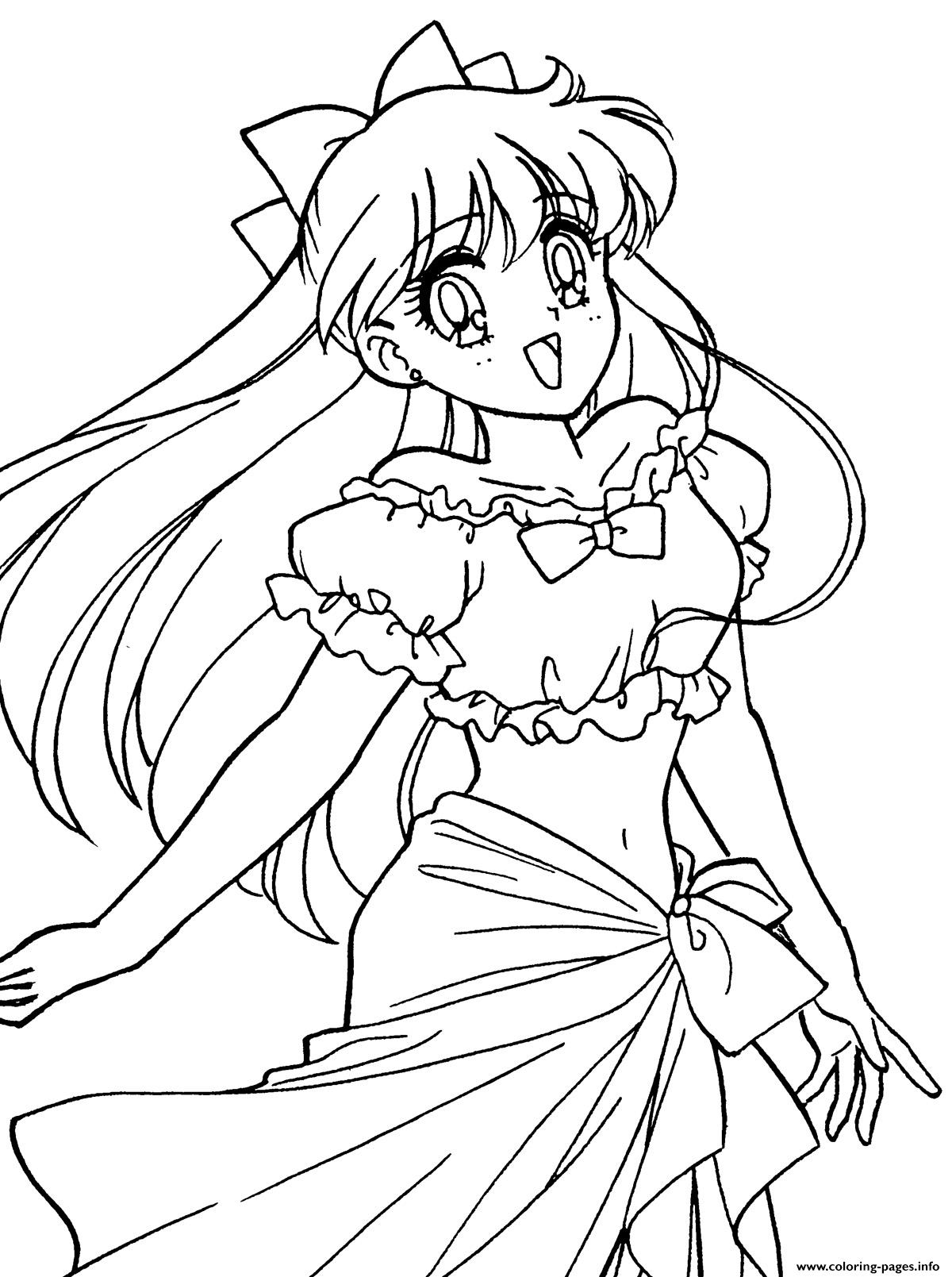 Glitter Force Cute Venus Coloring Pages Printable