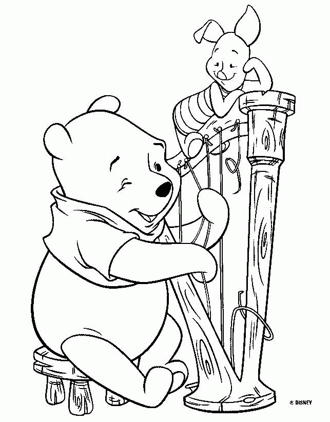 Winnie The Pooh And Friends Coloring Page| Free Winnie The Pooh