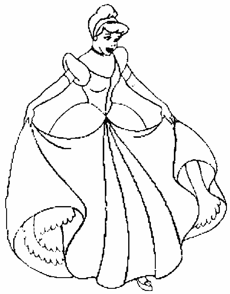 cinderella coloring pages for kids | Printable Coloring Pages