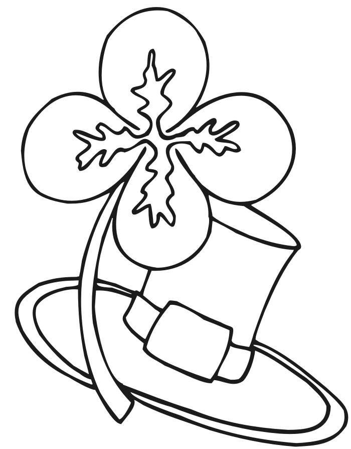 At The End Of The Rainbow For Good Luck Of The Irish Coloring Page