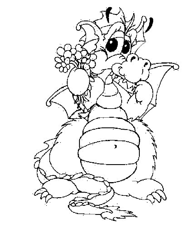 Dragons Coloring Pages 14 | Free Printable Coloring Pages