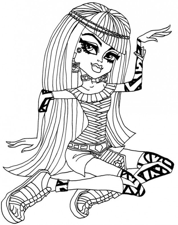 MOnster high print outs Colouring Pages