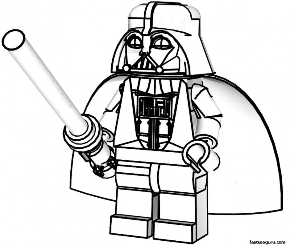 Starwars Coloring Pages Lego Star Wars Minifigures Coloring 201676