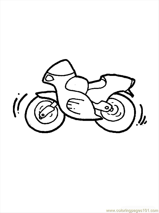 Coloring Pages Free Painting Book 035 (Transport > Bikes) - free