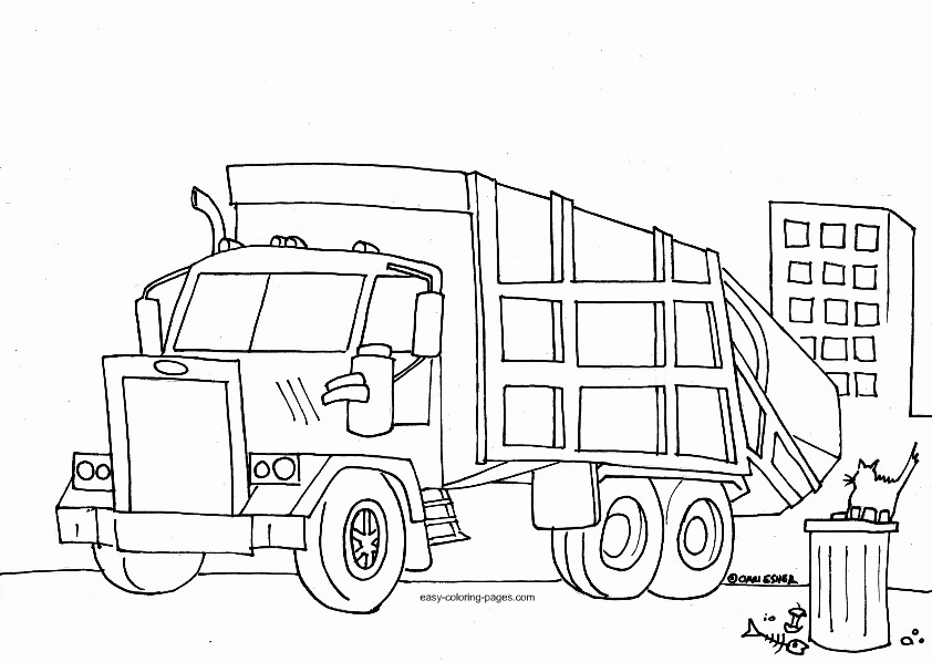 Truck Coloring Pages - Free Coloring Pages For KidsFree Coloring