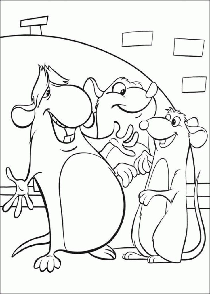 Ratatouille Family Printable Coloring Pages - deColoring