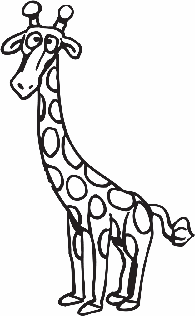 Giraffe Coloring Pages - Free Coloring Pages For KidsFree Coloring