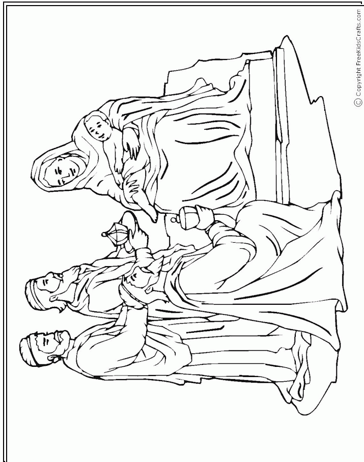 nativity wise men Colouring Pages (page 3)