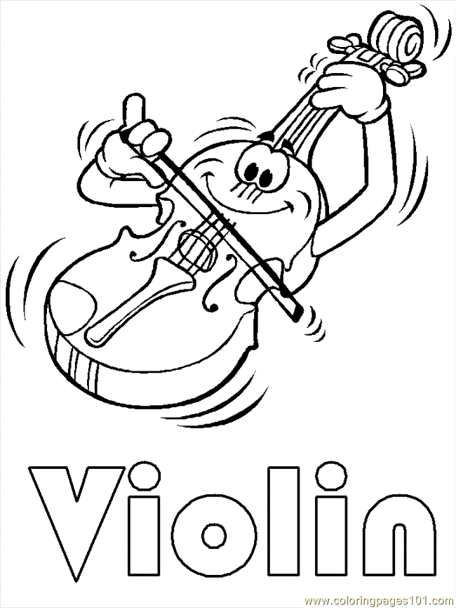 Violin, printable coloring page Music Coloring Pages | coloring pages