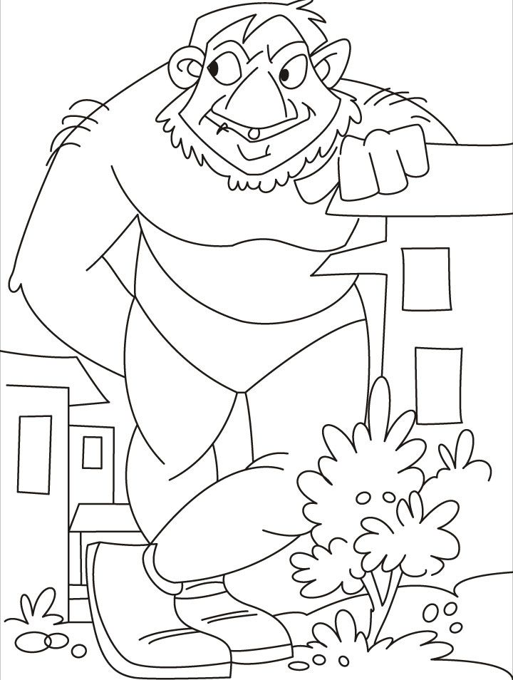 The giant coloring page | Download Free The giant coloring page