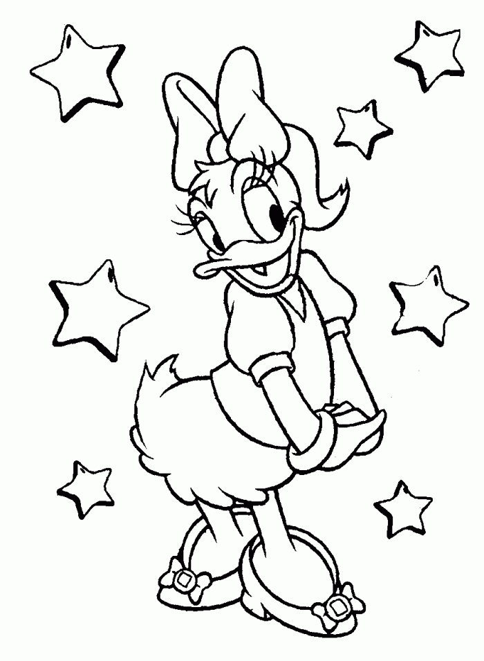 Daisy Duck Coloring Pages To Print | 99coloring.com