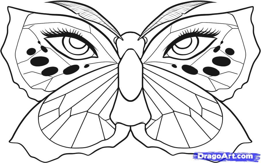 How to Draw a Butterfly Tattoo, Step by Step, Tattoos, Pop Culture