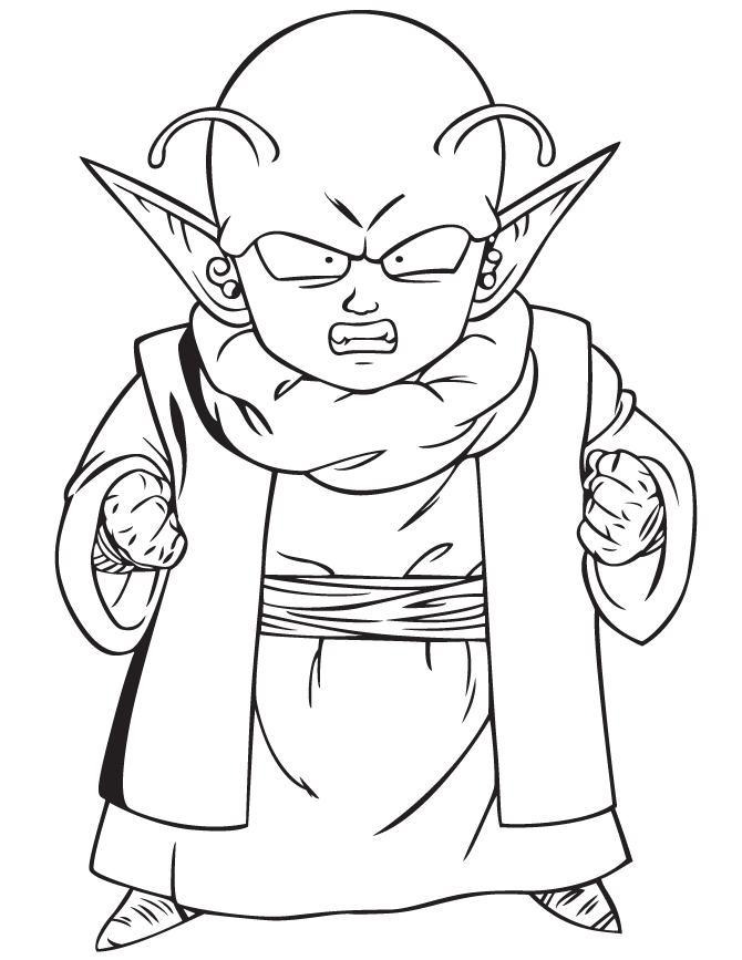 Dragon Ball Z Gotenks Coloring Page Free Printable Coloring Pages
