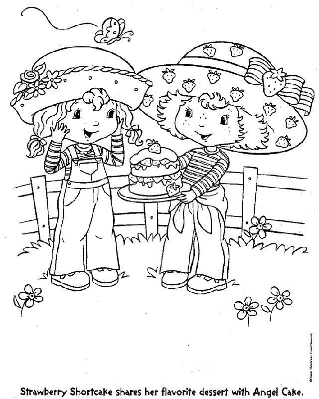 Strawberry Shortcake Coloring Pages Berry Friend Strawberry