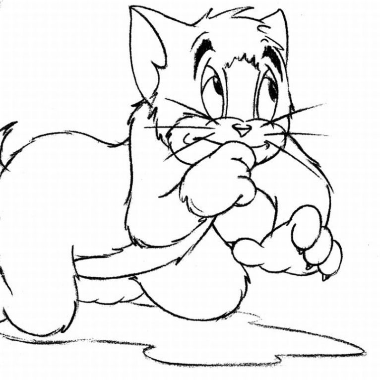 Tom and jerry coloring pages for kids - Coloring Pics