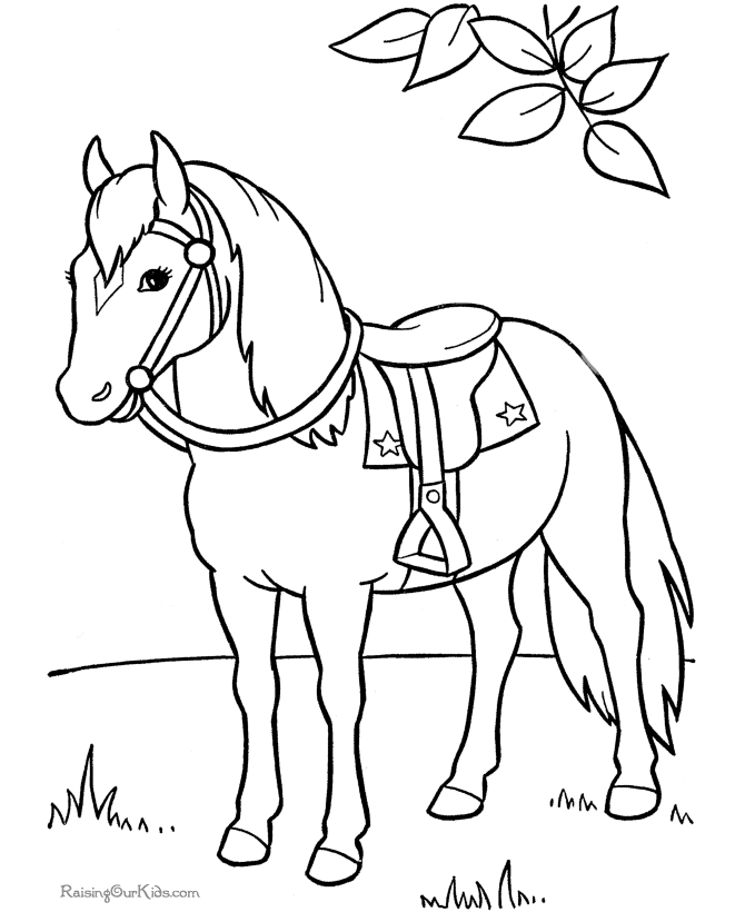 Cartoon Horse Coloring Pages 46 | Free Printable Coloring Pages