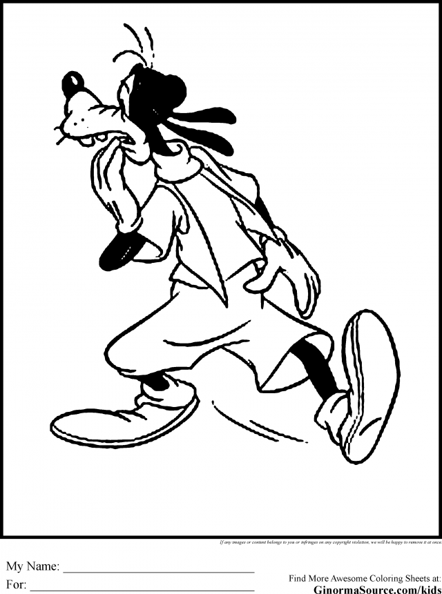Disney Coloring Pages Goofy Id 90823 Uncategorized Yoand 49329