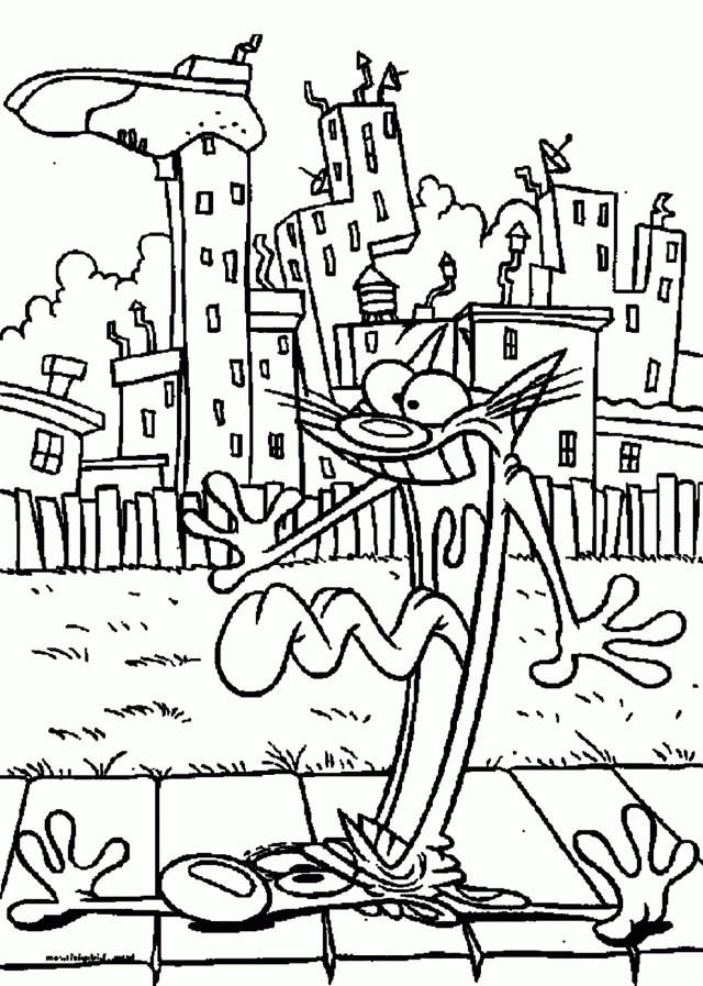 Funny Catdog Coloring Pages For Kids Printable Free 293997 Catdog