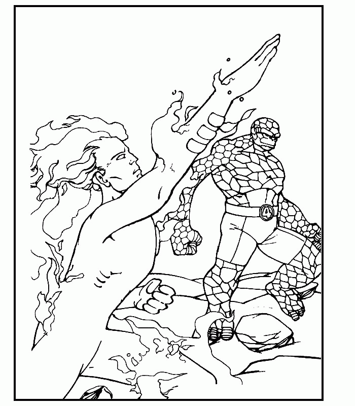 Coloring Page - Fantastic four coloring pages 40