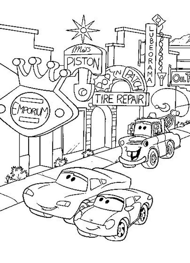 Disney Pixar Cars Colouring Pages (page 3)