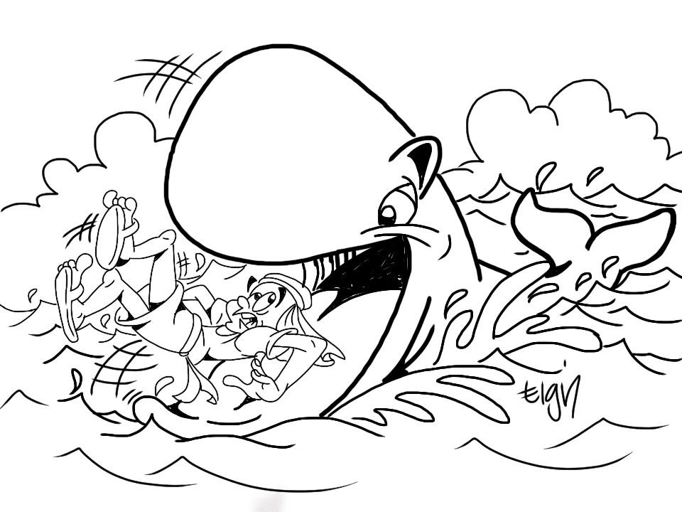 Jonah Coloring Pages jonah and the whale coloring pages printable