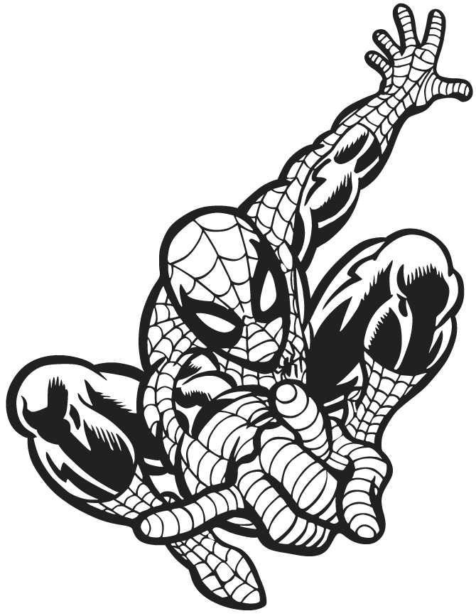 Cool Spider Man Superhero Coloring Page Superhero Coloring Pages