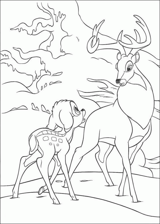 Free Printable Bambi Coloring Pages for Print : New Coloring Pages