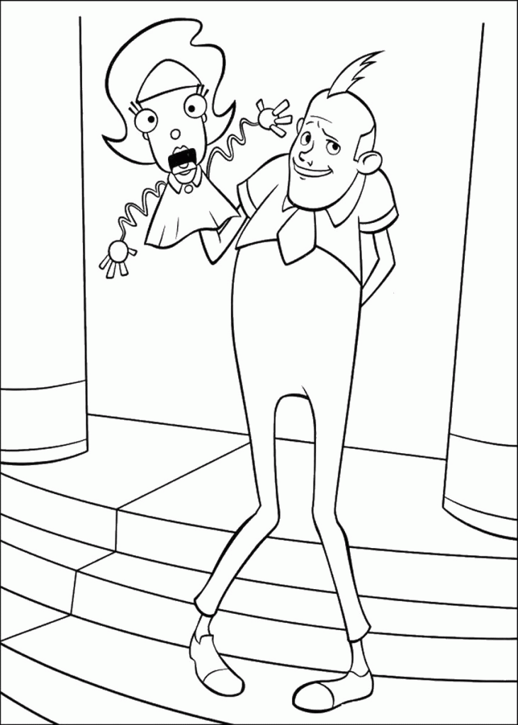 Cartoon: Downloadable Meet The Robinsons Cl Colouring Book Picture
