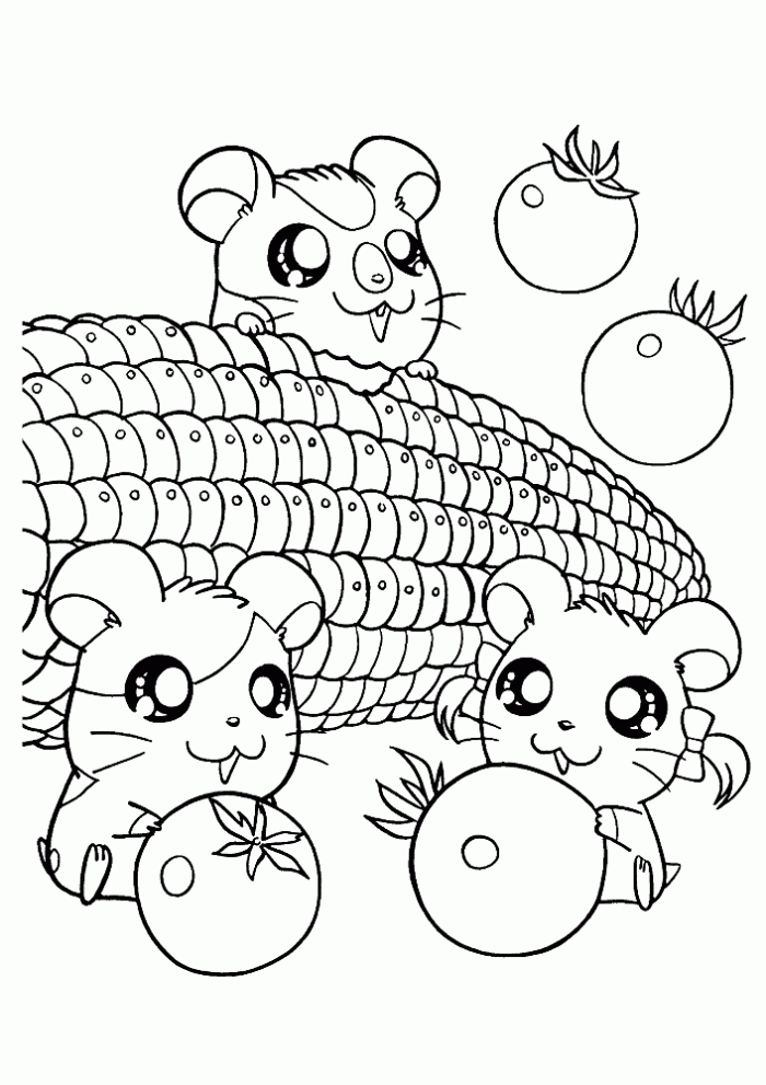 Tom Making Pop Corn Coloring Page | Kids Coloring Page