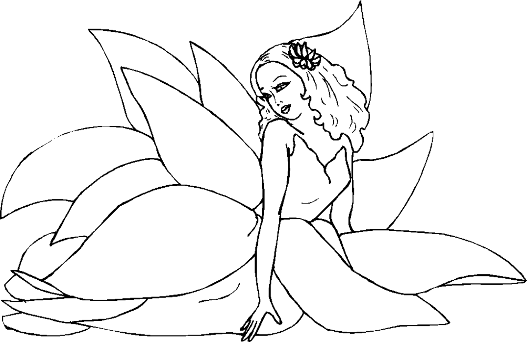 fairy coloring sheet | Coloring Picture HD For Kids | Fransus