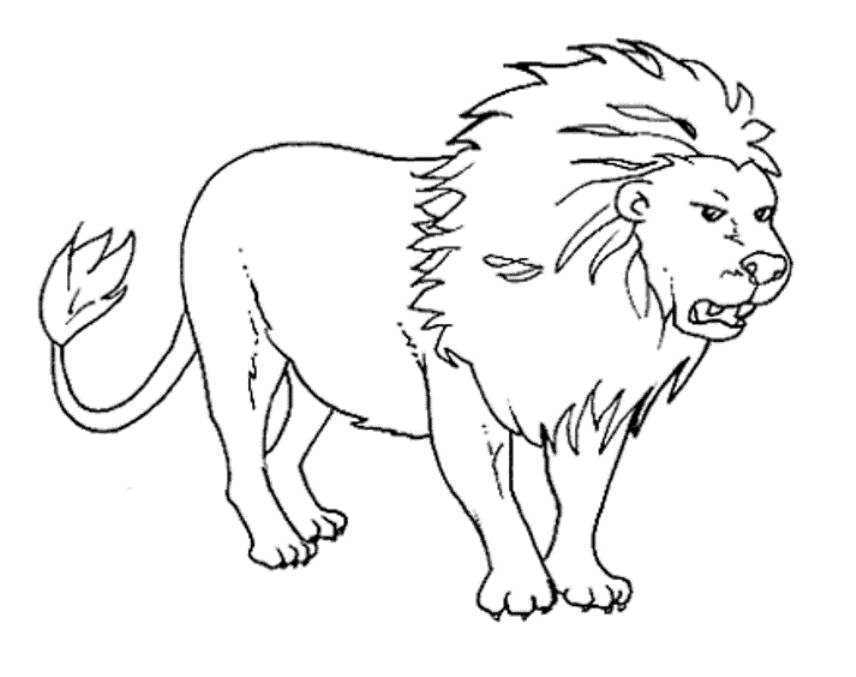 Wild Animals Coloring Pages Free Printable Download | Coloring
