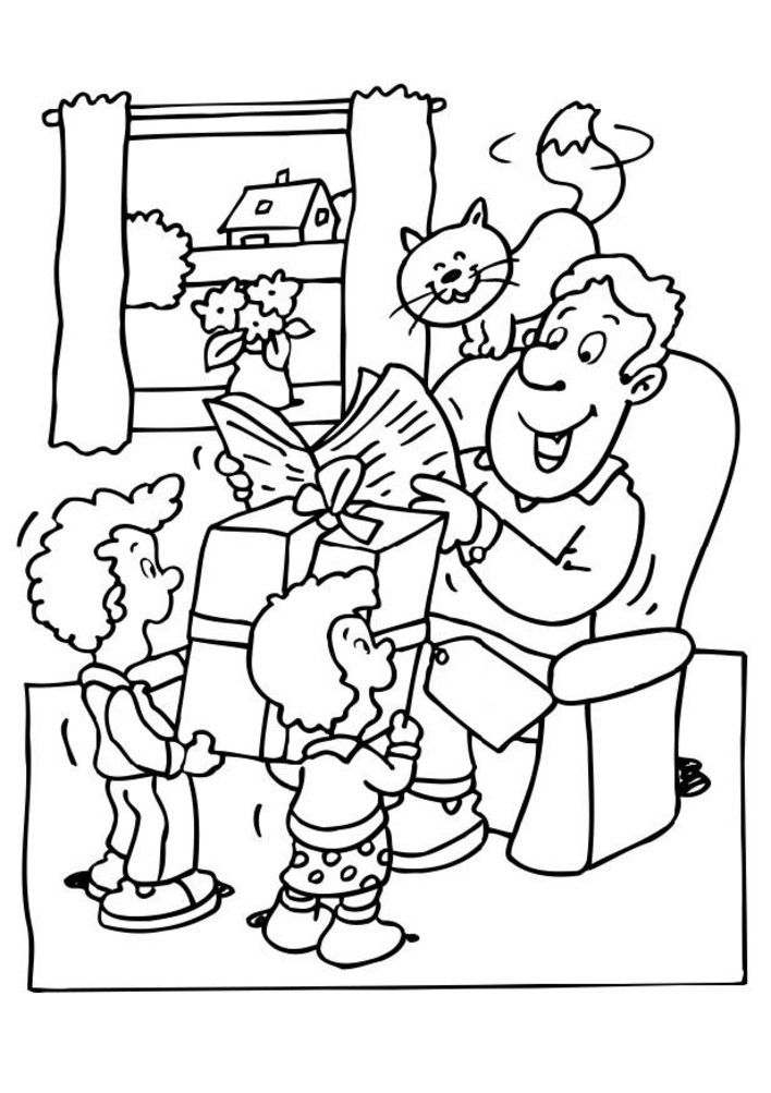 Fathers Day Coloring Pages | Coloring Lab