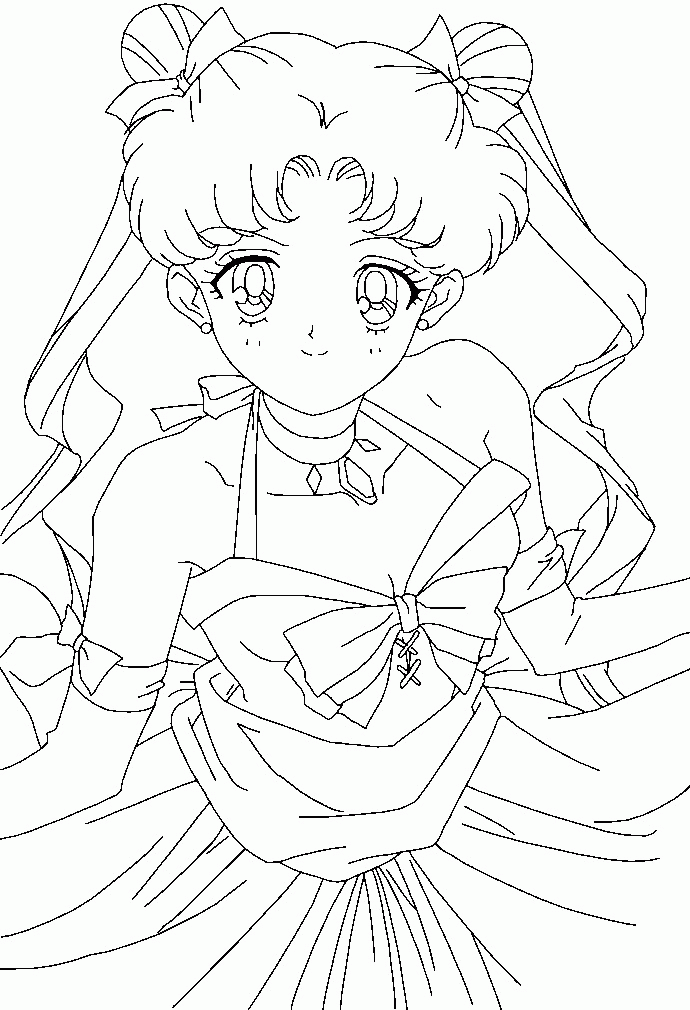 Pretty Usagi Coloring Page by Sailortwilight on deviantART