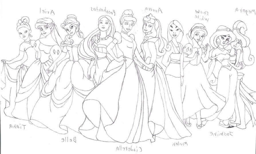 Disney Princess Coloring Pages To Print - Free Coloring Pages For