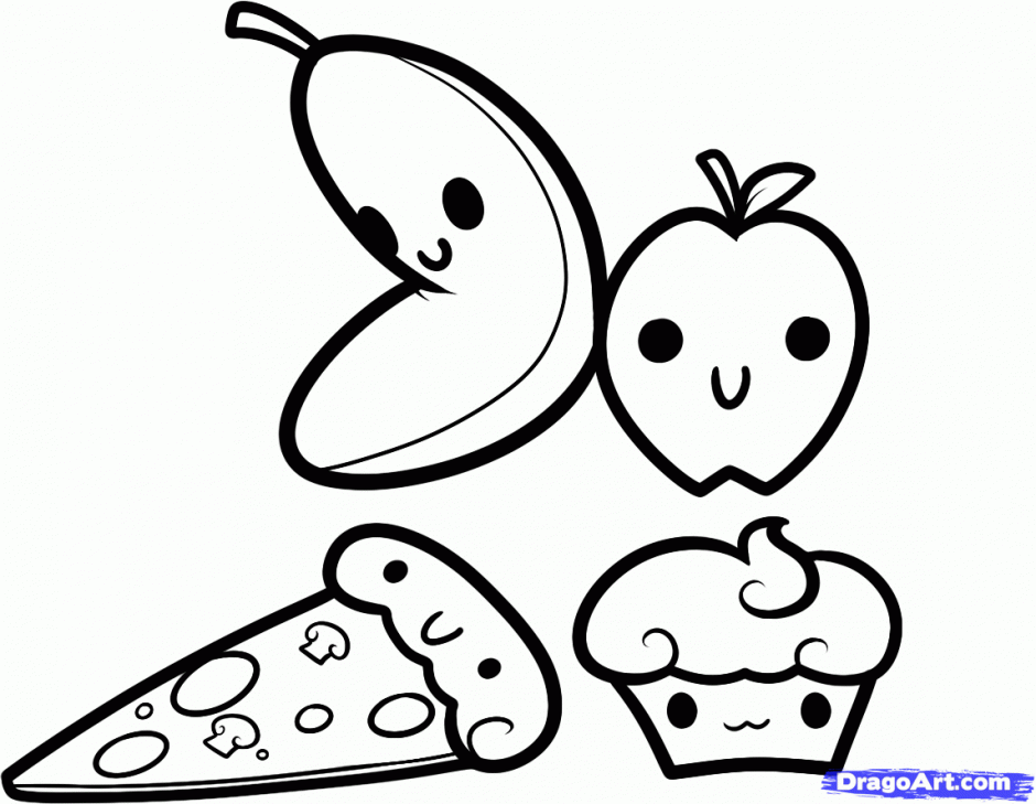 Chinese Foods Coloring Pages Healthy Food Coloring Pages Kids